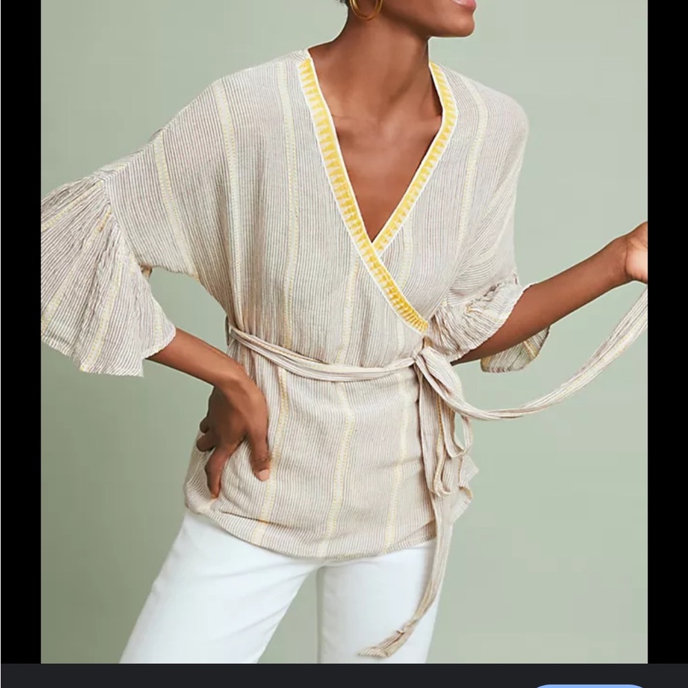 Anthropologie's Maeve brand Kimono Wrap Top